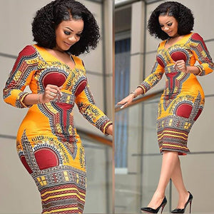 African Floral Dress