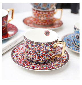 British Style Moroccan Coffee Cup and Saucer